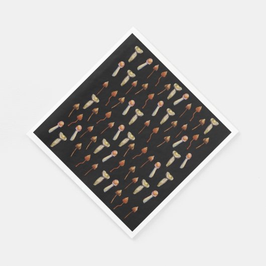 Serviette En Papier Champignons psychédéliques (Coin)