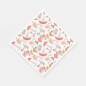 Serviette En Papier Champignons sauvages (Coin)