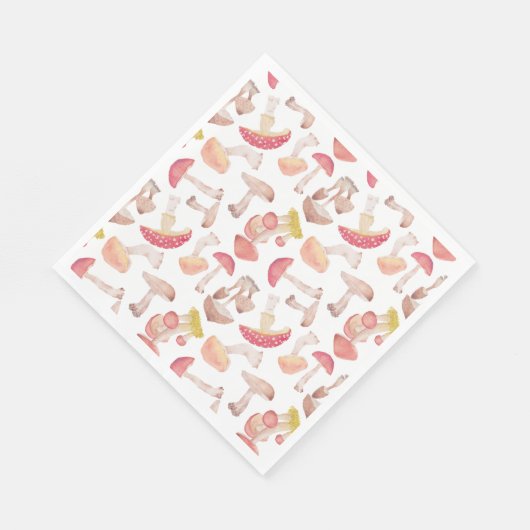 Serviette En Papier Champignons sauvages (Coin)