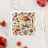 Serviette En Papier Champignons sauvages Whimsical (En situation)