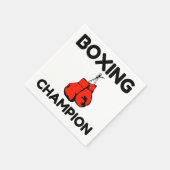 SERVIETTE EN PAPIER CHAMPION DE BOXING (Coin)