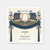 Serviette En Papier Champion Team Ball Field Mariage de baseball (Devant)