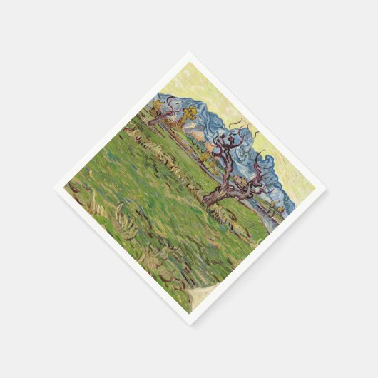 Serviette En Papier Champs à proximité des Alpilles Vincent van Gogh (Coin)