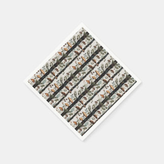 Serviette En Papier Champs de champignon