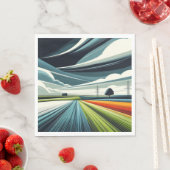 Serviette En Papier Champs de couleur (En situation)