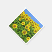 Serviette En Papier Champs de tournesol (Coin)