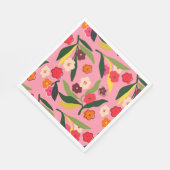 Serviette En Papier Champs floraux rétro (Coin)