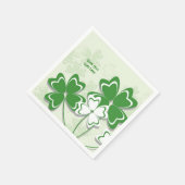 Serviette En Papier Chance chanceuse shamrock irlandais St. Patrick’s (Coin)