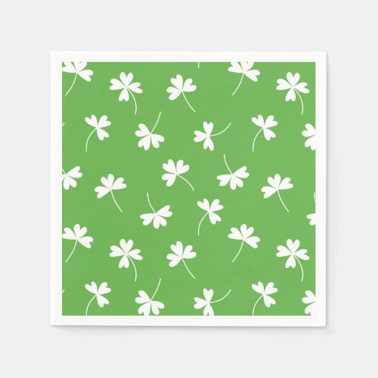 Serviette En Papier Chance Clover St. Patrick's Day Party Napkins (Devant)