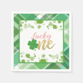 Serviette En Papier Chance Un Anniversaire Napkin - Fille (Devant)