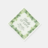 Serviette En Papier Chanceux en amour Fête de douche de mariée au trèf (Coin)