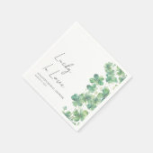 Serviette En Papier Chanceux en amour Fête de la Saint-Patrick Enterre (Coin)