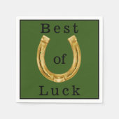 Serviette En Papier Chanceux fer à cheval (Devant)