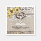 Serviette En Papier Chandails Burlap Lace Wedding shower (Devant)