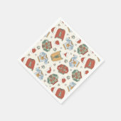 Serviette En Papier Chandails de Noël et Motif Casquette (Coin)