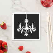 Serviette En Papier Chandelier Napkin (En situation)