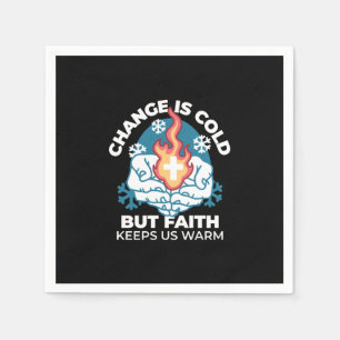 Serviette En Papier Changement du froid, Feu de foi - Chrétien motivat