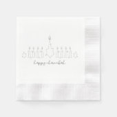 Serviette En Papier Chanoukah (Devant)