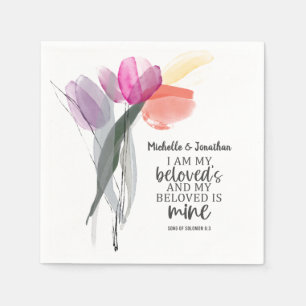 Serviette En Papier Chanson de Salomon 6:3 Je suis le Mariage de mon b