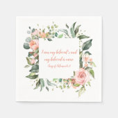 Serviette En Papier Chanson de Solomon My Beloved Mariage Napkins (Devant)