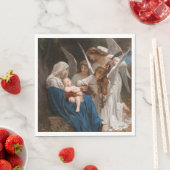 Serviette En Papier Chanson des anges de William-Adolphe Bouguereau (En situation)