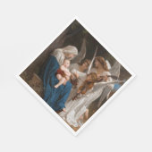 Serviette En Papier Chanson des anges de William-Adolphe Bouguereau (Coin)