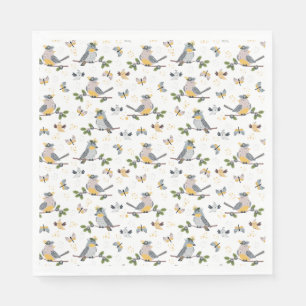 Serviette En Papier Chanson Oiseaux Papier Napkin
