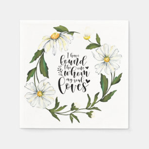 Serviette En Papier Chant de Salomon 3:4 J'ai trouvé l'Un