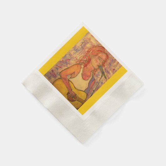 Serviette En Papier chanteuse (Coin)