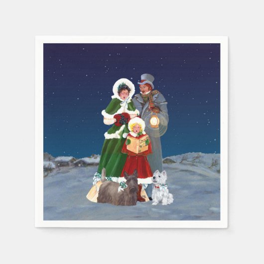 Serviette En Papier Chants de Noël (Devant)