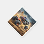 Serviette En Papier Chaos on Wheels : Monster Truck Smash Derby, (Coin)