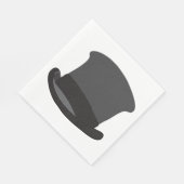 Serviette En Papier Chapeau noir (Coin)