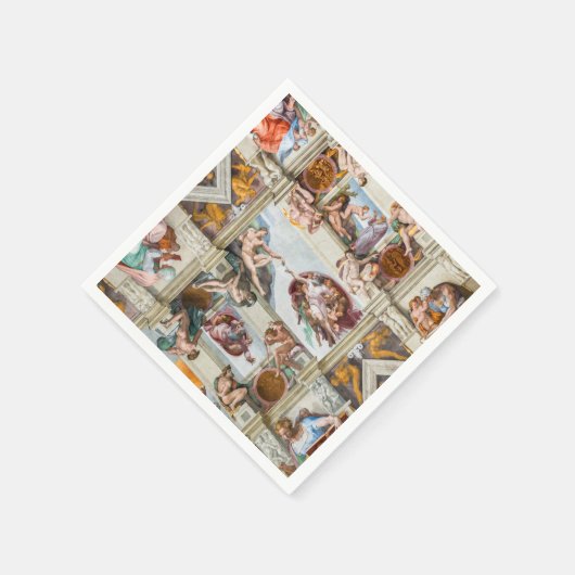 Serviette En Papier Chapelle Sixtine Michelangelo - Vatican, Rome, Ita (Coin)