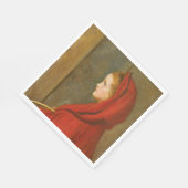 Serviette En Papier Chaperon rouge (par John Everett Millais) (Coin)