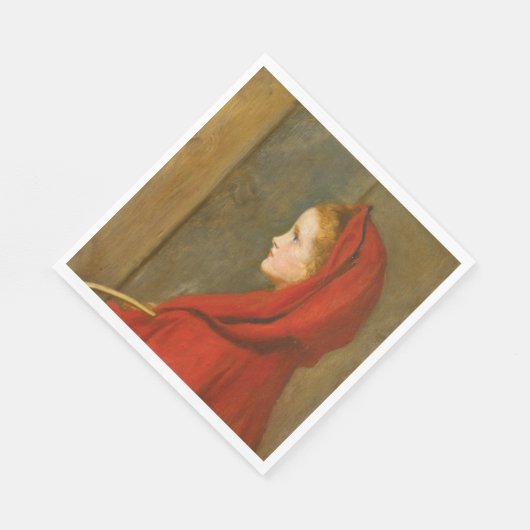 Serviette En Papier Chaperon rouge (par John Everett Millais) (Coin)