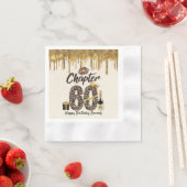 Serviette En Papier Chapitre 60 Empreinte de léopard 70e anniversaire  (En situation)