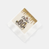 Serviette En Papier Chapitre 60 Empreinte de léopard 70e anniversaire  (Coin)