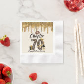 Serviette En Papier Chapitre 70 Empreinte de léopard 70e anniversaire  (En situation)