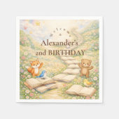 Serviette En Papier Chapitre Deux Tourner les Pages Anniversaire (Devant)