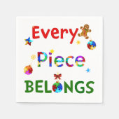 Serviette En Papier Chaque pièce appartient à Noël (Devant)