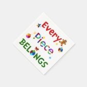 Serviette En Papier Chaque pièce appartient à Noël (Coin)