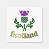 Serviette En Papier Chardon d'emblème écossais (Devant)