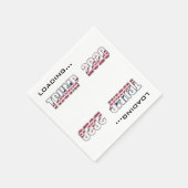 Serviette En Papier Chargement de Trump 2020 USA Election Typography (Coin)