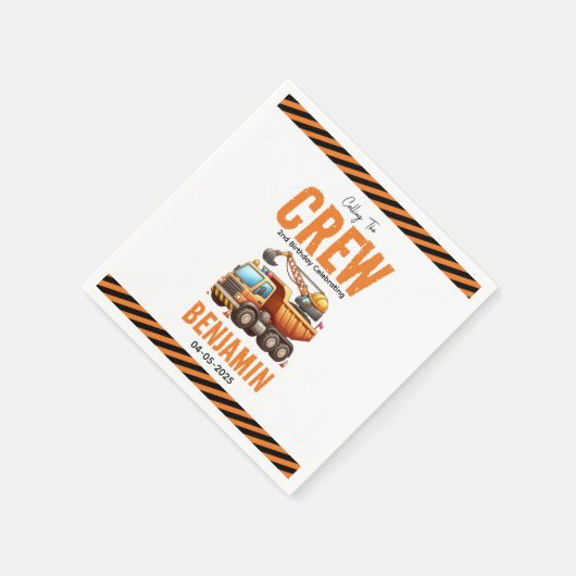 Serviette En Papier Chariot Camion de l'équipage de construction 2e an (Coin)