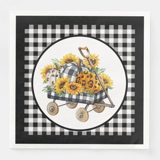 Serviette En Papier Chariot de campagne (Devant)