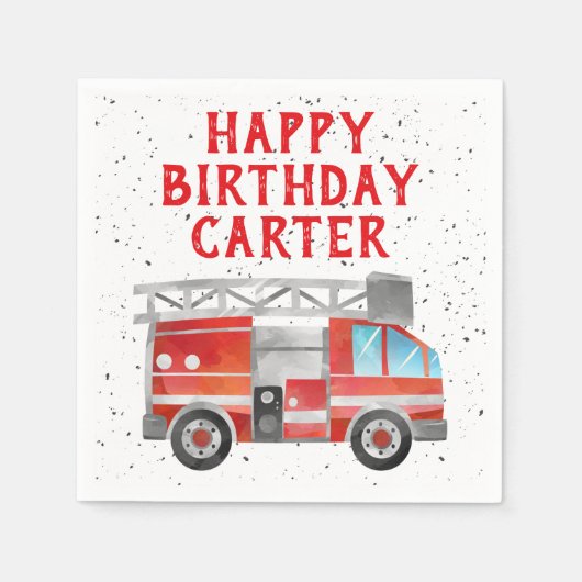 Serviette En Papier Chariot de fête d'anniversaire (Devant)