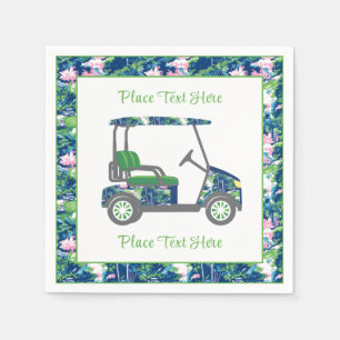 Serviette En Papier Chariot de golf à impression prépa golf