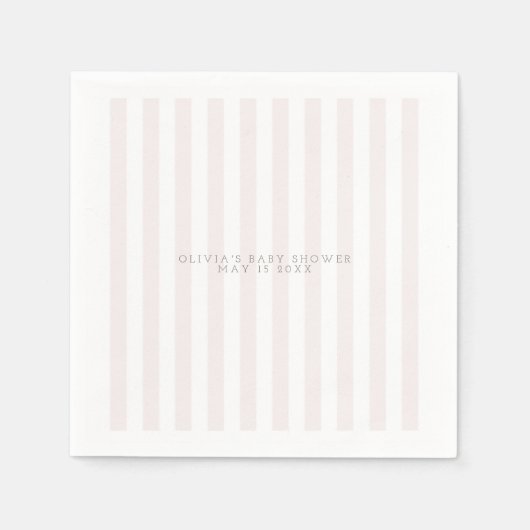 Serviette En Papier Chariot de golf rose baby shower serviette (Devant)