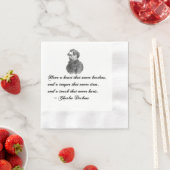 Serviette En Papier Charles Dickens Notre Citation D'Ami Mutuel (En situation)