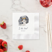 Serviette En Papier Charles Spaniel Chien Personnalisé Je Fais Aussi (En situation)